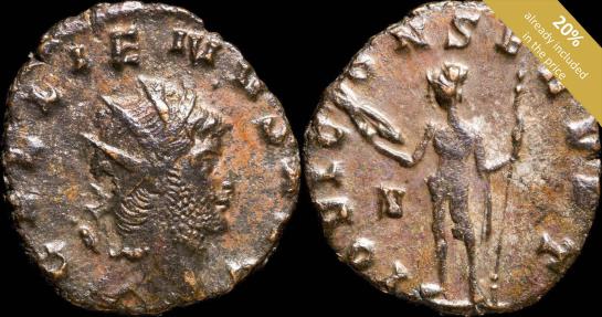 Ancient Coins - Gallienus Ae Antoninianus - IOVI CONSERVAT - 18 mm / 2.30 gr.