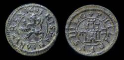 Ancient Coins - 1607, 2 Maravedis Philips III, Segovia Mint - 16 mm / 1,74 gr.