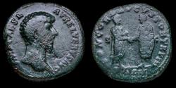 Ancient Coins - Lucius Verus Sestertius - CONCORD AVGVSTOR TR P COS II - 32 mm / 23,97 gr.