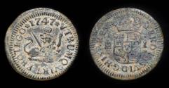 Ancient Coins - 1747, 1 Maravedi Philips V, Segovia Mint - 16 mm / 1,16 gr