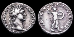 Ancient Coins - Domitian Denarius - IMP XIX COS XIIII CENS P P P - 18 mm / 3,51 gr.
