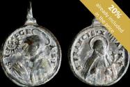 World Coins - Religious Medal XVI-XVII centuries,S.Francisco Javier/S.Ignacio Loyola-24X17 mm.