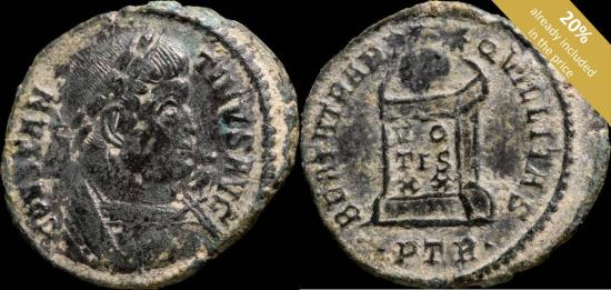 Ancient Coins - Constantine I - BEATA TRANQVILITAS, Trier - 20 mm / 2.87 gr.