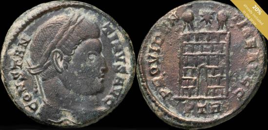 Ancient Coins - Contantine I - PROVIDENTIAE AVGG, Treveri - 18 mm / 3.10 gr.