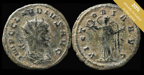 Ancient Coins - Claudius II - VICTORIA AVG - 22 mm / 3.25 gr.