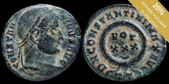 Ancient Coins - Constantine I - DN CONSTANTINI MAX AVG VOT XXX, Ticinum - 18 mm / 2.84 gr.