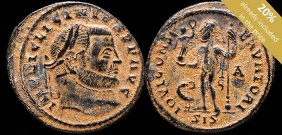 Ancient Coins - Licinius I - IOVI CONSERVATORI, Siscia - 23 mm / 3.55 gr.
