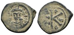 Ancient Coins - MAURICE TIBERIUS.(582-602).Constantinople.Half Follis.