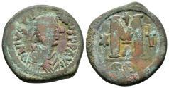 Ancient Coins - JUSTINIAN I.(527-565).Constantinople.Follis.