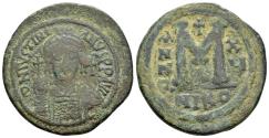 Ancient Coins - JUSTINIAN I.(527-565).Nicomedia.Follis.