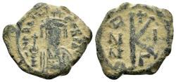 Ancient Coins - MAURICE TIBERIUS.(582-602).Constantinople. Half Follis.