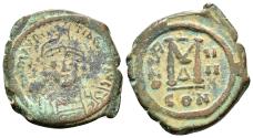 Ancient Coins - MAURICE TIBERIUS.(582-602).Constantinople.Ae.