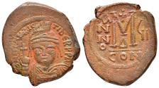 Ancient Coins - MAURICE TIBERIUS.(582-602).Constantinople.Ae.