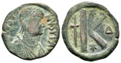 Ancient Coins - JUSTIN I.(518-527).Constantinople.Follis.