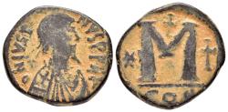 Ancient Coins - JUSTINIAN I.(527-565).Constantinople.Follis.