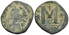 Ancient Coins - JUSTINIAN I.(527-565).Constantinople.Follis.
