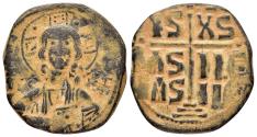Ancient Coins - ANONYMOUS FOLLIS.Romanus III.(1028-1034).Constantinople.Ae.