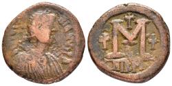 Ancient Coins - JUSTIN I.(518-527).Nicomedia.Follis.