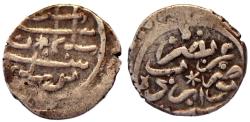 World Coins - OTTOMAN AR AKCHE of SULEYMAN I 926 AH NOVABERDA MINT 11 MM & 0.7 GR