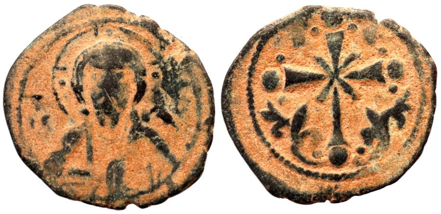 Byzantine Anonymous Ae Follis Of Nicephorus Iii 1078 1081 Ad Constantinople Mint 4 3 Gr 23 69 Mm