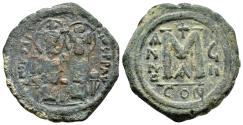 Ancient Coins - JUSTIN II with SOPHIA.(565-578).Constantinople.Ae.