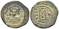 Ancient Coins - MAURICE TIBERIUS.(582-602).Nicomedia.Follis.