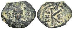 Ancient Coins - MAURICE TIBERIUS (582-602).Constantinople.Half Follis.