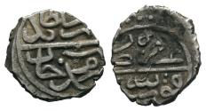 World Coins - OTTOMAN AR AKCHE of BAYAZID II AH 886 KONYA MINT 11 MM & 0.7 GR