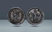 Ancient Coins - Roman Empire, Constantinople. Theodosius, 402-450 AD. Struck, c. 408-420 AD, AR Miliarense. Acquired privately in 2002 from Spink, London
