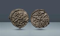 World Coins - ANGLO-SAXON, Kings of Northumbria, Alchred, with Archbishop Ecgberht, 765-774 AD. York Mint. AR Sceatt