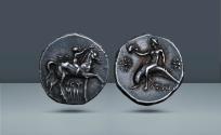 Ancient Coins - Calabria, Tarentum. c. 280-272 BC, AR Nomos (Reduced standard). Ex Triton III (30 November 1999), lot 48; Freeman & Sear 5 S.5 (14 May 1999), lot 177.48