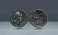 Ancient Coins - Roman Republic, Italy. L. Rutilius Flaccus. Rome, c. 77 BC, AR Denarius. Ex Künker 236, 2013, lot 773