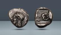 Ancient Coins - TROAS. Kebren, c. 5th century BC. AR Diobol. Ex Herbert Cahn Collection (Numismatica Genevensis SA 7, 27 November 2012), lot 103 (part of); Auctiones AG 6 (30 Sept 1976), lot 203