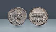 Ancient Coins - Vespasian. 69-79 AD. Rome. AR Denarius. Ex NAC 47, 3 June 2008, lot 12