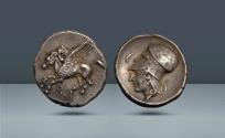 Ancient Coins - GREECE, Corinth. c. 375-300 BC, AR Stater. Ex Dix Noonan Webb Ltd., Auction A9, 28 September 2010, lot 525