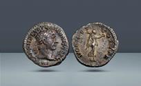 Ancient Coins - Roman Empire, Italy. Trajan, 96-117 AD. Rome, c. 103 AD, AR Quinarius. From the collection of Carl Subak. Ex Emporium Hamburg Auction 11,18-19 December 1987, lot 655