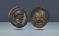 Ancient Coins - Roman Provincial, Phoenicia. Caracalla, 198-217 AD. Tyre, c. 213-217 AD, AE Tetradrachm, 14.1g (27.8mm, 12h).