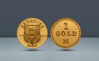 World Coins - GERMANY, Hannover Stadtwappen. Dies by Josef Wild, Nürnberg, 1923, AV 1 Goldmark