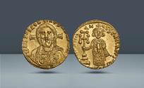 Ancient Coins - Byzantine Empire, Justinian II, 685-695 AD (First Reign). Constantinople, c. 692-695 AD, AV Solidus. First Image of Christ on a Coin