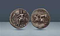 Ancient Coins - CILICIA., Tarsos. Mazaeus, 361-334 BC, AR Stater. Acquired in 1977 from Bank Leu, Zurich.