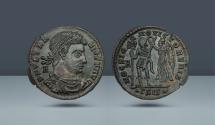 Ancient Coins - ROMAN EMPIRE. Vetranio. Usurper in Moeisa Superior. 350 AD. AE Maiorina. Ex Dorotheum 485 (1997), lot 172
