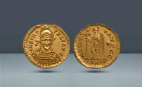 Ancient Coins - Byzantine Empire, Pseudo-Imperial. In the name of Zeno, 2nd reign, 476-491 AD. Uncertain mint. AV Solidus