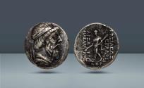 Ancient Coins - Parthia, Arsacid dynasty. Mithradates I, 165–132 BC. Seleukia on the Tigris, SE 174 = 139/8 BC. AR Tetradachm