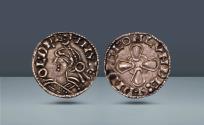 World Coins - Late Anglo-Saxon, England. Harold I, Widia (Moneyer), 1035-1040 AD. London. AR Penny. Ex Glendining, 11-12 December 1975, Lot 416 (for the equivalent of $4,115)