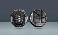Ancient Coins - Islands off Attica, Aegina. c. 404-350, AR Stater. From the Comte René Philipon (1870-1936) collection.