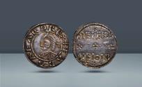 World Coins - Anglo-Saxon, Kindom of Wessex. Edward the Elder, 899-924 AD. Uncertain mint in East Anglia, c. 899-924 AD, AR Penny. Ex Glendining, 8 June 1966, lot 83. Ex Bruun