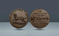 World Coins - Great Britain, Thomas Spences. George III, 1738-1820 AD  London - Holborn, undated, AE Halfpenny.Ex F S Cokayne Collection with his ticket. Acquired AHB c 1946.