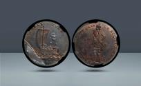 World Coins - Great Britain, Condor Token, 1760-1820. Northumberland/Newcastle, 1795 , AE Condor token, In Slab