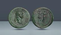 Ancient Coins - Domitian. 81-96 AD. Rome. AE Sestertius. Ex NAC 100, Zürich 2017, lot 463