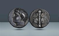 Ancient Coins - Cyrenaica, Cyrene. c. 308-277 BC, AR Didrachm, 7.61g (21mm, 1h). Ex Monetarium 49, 1988, 92. Auctiones AG 25, 1995, 561. NAC 84, 2015, 756. NAC Spring 2020, 307 sales.